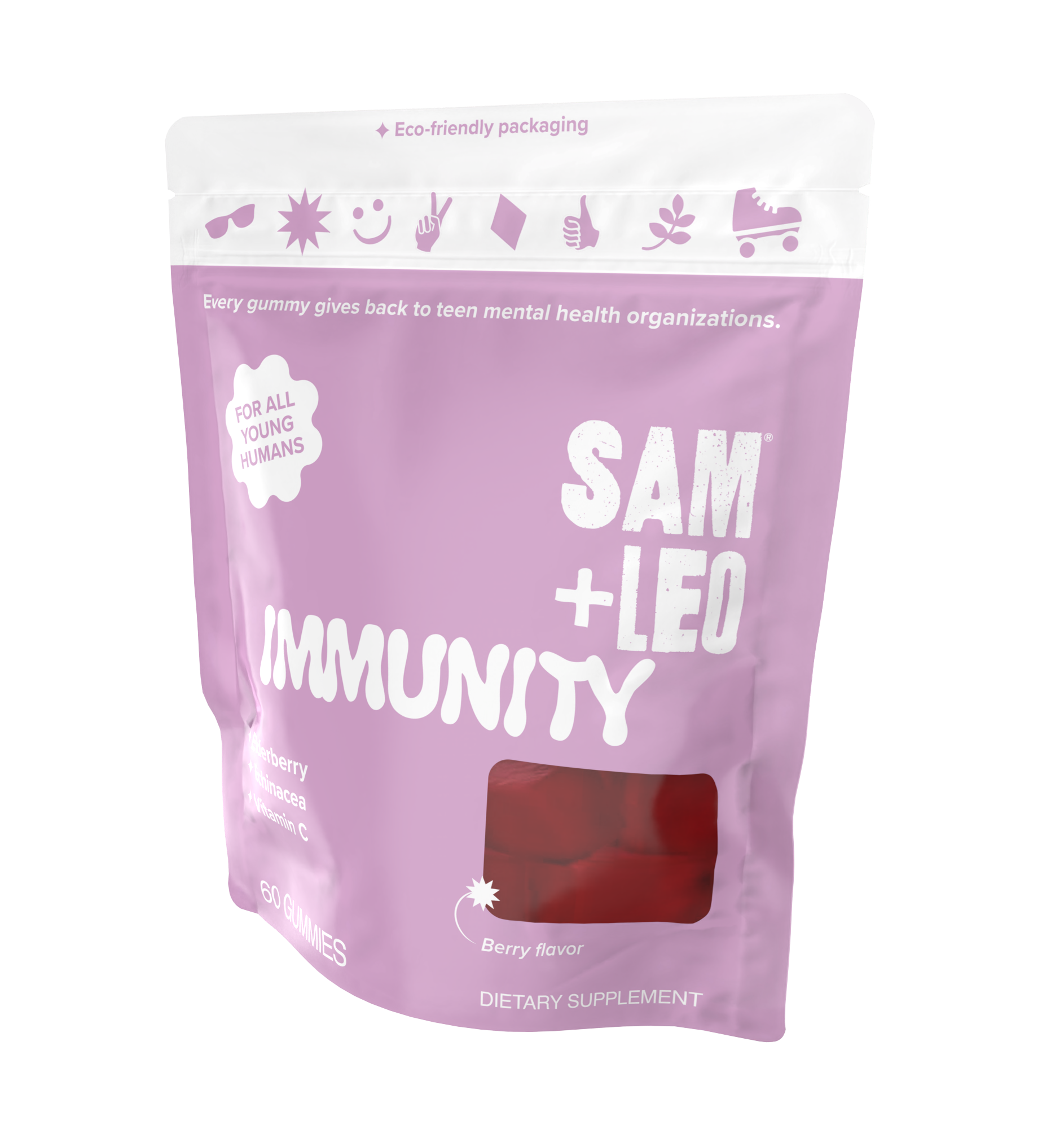 SAM+LEO IMMUNITY Gummy Vitamin for Kids and Teens